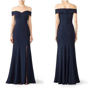 LM Collection Navy Blue Sweetheart Formal Gown $258